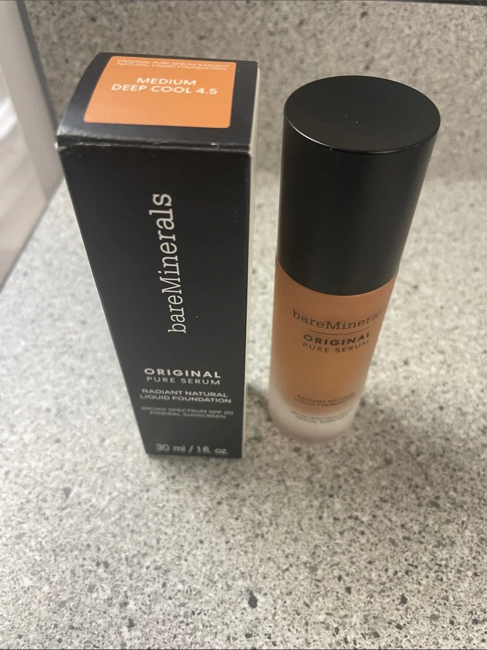 bareMinerals Original Pure Serum Liquid Foundation - Medium Deep Cool 4.5